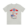 Oh My Stars! Chipmunk and Fireworks 4th of July Short Sleeve T-Shirt