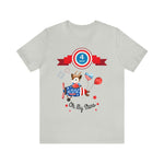 Oh My Stars! Chipmunk and Fireworks 4th of July Short Sleeve T-Shirt