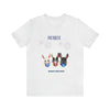 Adorable Patriotic Bunnies Celebrating the 4th of July Short Sleeve T-Shirt