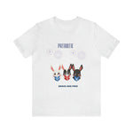 Adorable Patriotic Bunnies Celebrating the 4th of July Short Sleeve T-Shirt