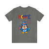 Home is Where the Heart Is Patriotic Eagle 4th of July Short Sleeve T-Shirt