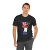 The Joy of Being Patriotic Lady Celebrating the Land of the Free 4th of July Short Sleeve T-Shirt