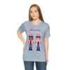 Patriotic and Brave Boys Celebrating 4th of July Short Sleeve T-Shirt