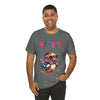 Cool Patriotic Little Bird on the 4th of July Short Sleeve T-Shirt