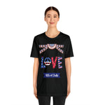 4th of July Love Short Sleeve T-Shirt