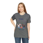 Adorable Patriotic Bunnies Celebrating the 4th of July Short Sleeve T-Shirt