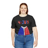 Patriotic Red, White and Blue Sweater T-shirt for the 4th of July Short Sleeve T-Shirt