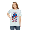 Home of the Brave Patriotic Gnome 4th of July Short Sleeve T-Shirt