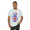Patriotic Gnome Celebrating the 4th of July Short Sleeve T-Shirt