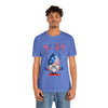 Thumbs Up Patriotic Gnome Celebrating the 4th of July Short Sleeve T-Shirt