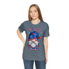 Home of the Brave Patriotic Gnome 4th of July Short Sleeve T-Shirt