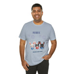 Adorable Patriotic Bunnies Celebrating the 4th of July Short Sleeve T-Shirt