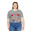 Oh My Stars! Chipmunk and Fireworks 4th of July Short Sleeve T-Shirt