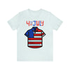 Patriotic Red, White and Blue Casual Shirt 4th of July Short Sleeve T-Shirt