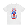 Patriotic Gnome Celebrating the 4th of July Short Sleeve T-Shirt