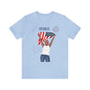 The Joy of Being Patriotic Lady Celebrating the Land of the Free 4th of July Short Sleeve T-Shirt