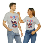 4th of July Little Cool Patriotic Eagle 4th of July Short Sleeve T-Shirt