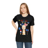 Mother Giraffe Happy 4th of July Short Sleeve T-Shirt