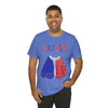 Patriotic Red, White and Blue Sweater T-shirt for the 4th of July Short Sleeve T-Shirt