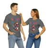 Cool Patriotic Little Bird on the 4th of July Short Sleeve T-Shirt