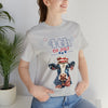 Mother Moo Cow Patriotic 4th of July Short Sleeve T-Shirt