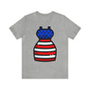 Patriotic Red, White and Blue Lady Casual Dress 4th of July Short Sleeve T-Shirt