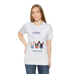 Adorable Patriotic Bunnies Celebrating the 4th of July Short Sleeve T-Shirt