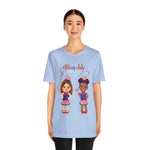 Celebrate With Us Patriotic Girls 4th of July Short Sleeve T-Shirt