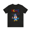 Home is Where the Heart Is Patriotic Eagle 4th of July Short Sleeve T-Shirt