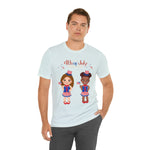 Celebrate With Us Patriotic Girls 4th of July Short Sleeve T-Shirt