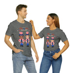 Patriotic and Brave Boys Celebrating 4th of July Short Sleeve T-Shirt