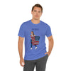 Let's Be Patriotic Flags and Fireworks Lady 4th of July Short Sleeve T-Shirt