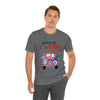 Fired Up for Freedom Gnomes and Trucks 4th of July Short Sleeve T-Shirt