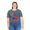 Let Freedom Ring! Red, White and Blue Eagle 4th of July Short Sleeve T-Shirt