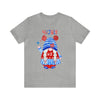 Patriotic Gnome Celebrating the 4th of July Short Sleeve T-Shirt