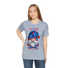 Home of the Brave Patriotic Gnome 4th of July Short Sleeve T-Shirt