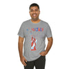 Statue of Liberty Home of the Brave and Free 4th of July Short Sleeve T-Shirt