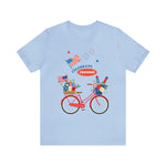 Celebrate Freedom Bike Ride Patriotic 4th of July Short Sleeve T-Shirt