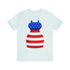 Patriotic Red, White and Blue Formal Dress 4th of July Short Sleeve T-Shirt