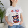 4th of July Little Cool Patriotic Eagle 4th of July Short Sleeve T-Shirt