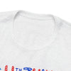 Patriotic Gnome Showing Love on the 4th of July Short Sleeve T-Shirt