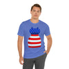 Patriotic Red, White and Blue Formal Dress 4th of July Short Sleeve T-Shirt