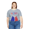 Patriotic Red, White and Blue Sweater T-shirt for the 4th of July Short Sleeve T-Shirt