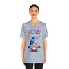 Thumbs Up Patriotic Gnome Celebrating the 4th of July Short Sleeve T-Shirt
