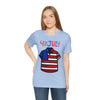 Patriotic Red, White and Blue Casual Shirt 4th of July Short Sleeve T-Shirt