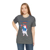 Sweet Land of Liberty Unicorn Red, White and Blue 4th of July Short Sleeve T-Shirt