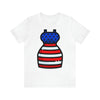 Patriotic Red, White and Blue Lady Casual Dress 4th of July Short Sleeve T-Shirt
