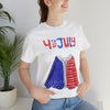 Patriotic Red, White and Blue Sweater T-shirt for the 4th of July Short Sleeve T-Shirt