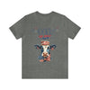 Mother Moo Cow Patriotic 4th of July Short Sleeve T-Shirt