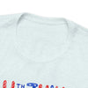 Home of the Brave Patriotic Gnome 4th of July Short Sleeve T-Shirt
